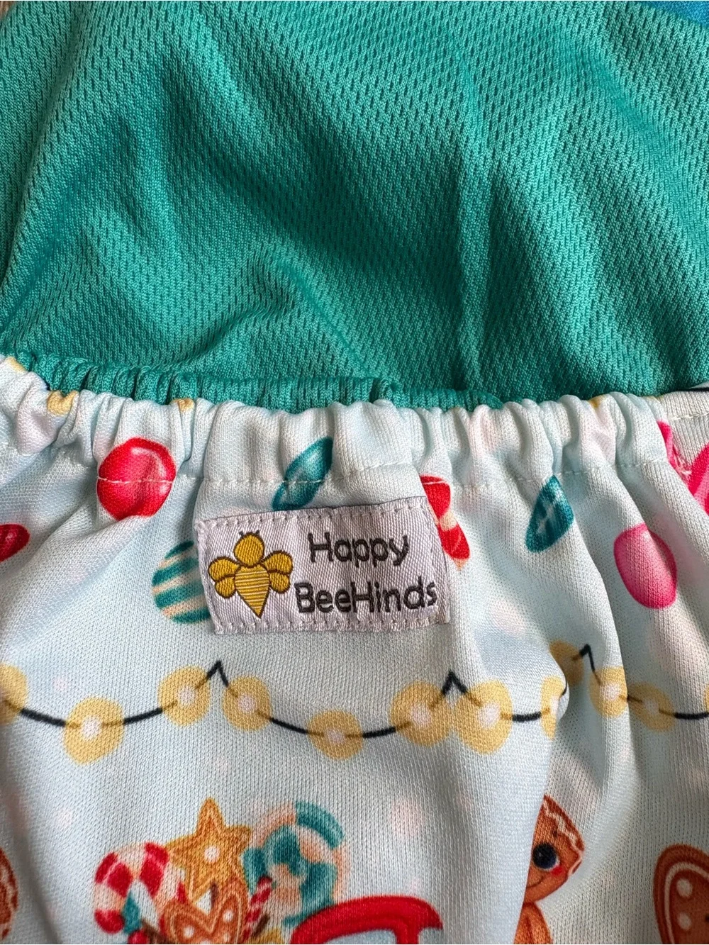 Cloth Diaper - Pastel Blue Winter Candy Print